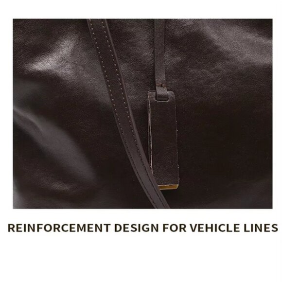 Premium genuine cowhide leather tote bag - Picture 6 of 13